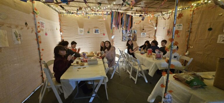 Rainbow Circle Sugar in the Sukkah